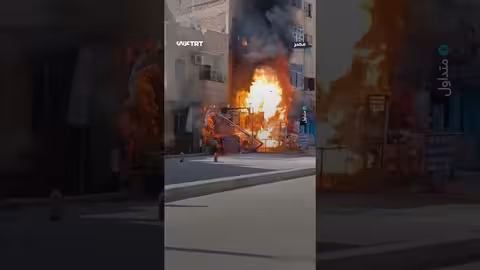 حريق ضخم في مخبز بأسوان