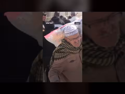 توزيع مساعدات تركية على عائلات محتاجة في كركوك