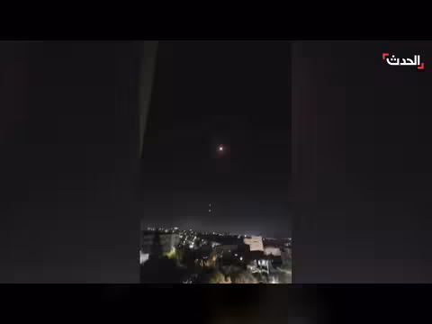 اعتراض صاروخ في سماء الجليل شمال إسرائيل