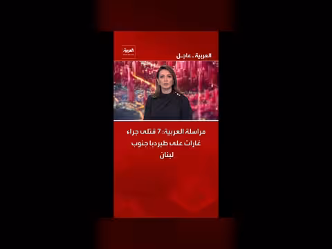 7 قتلى في غارات على طيردبا جنوب لبنان