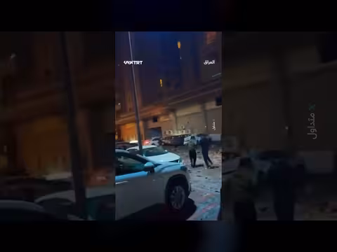 مسيّرة تستهدف مبنى في أربيل وتحدث دماراً كبيراً