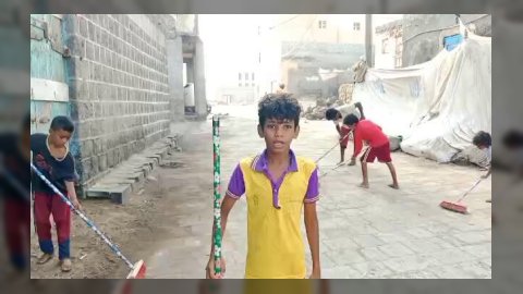 أطفال المخا يساهمون في تحسين مدينتهم